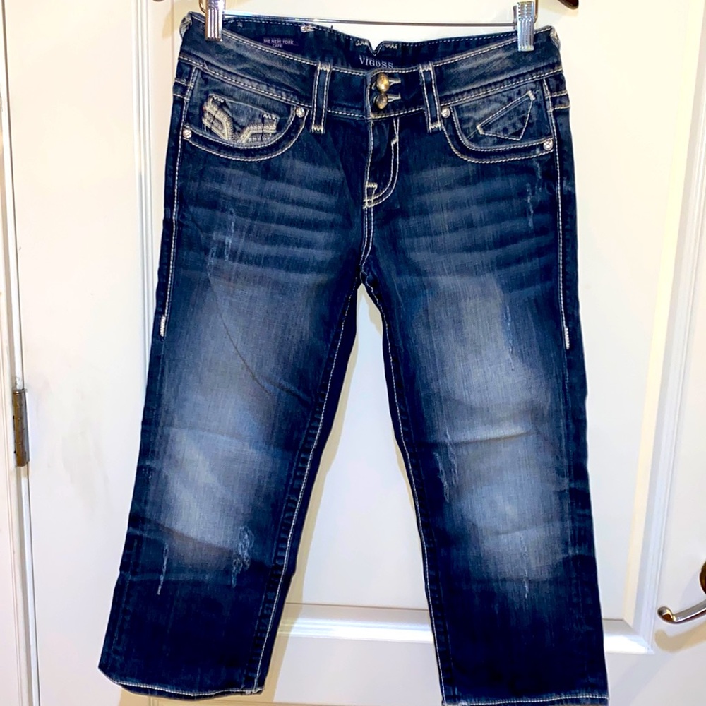 VIGOSS Capri Embellished Jeans.